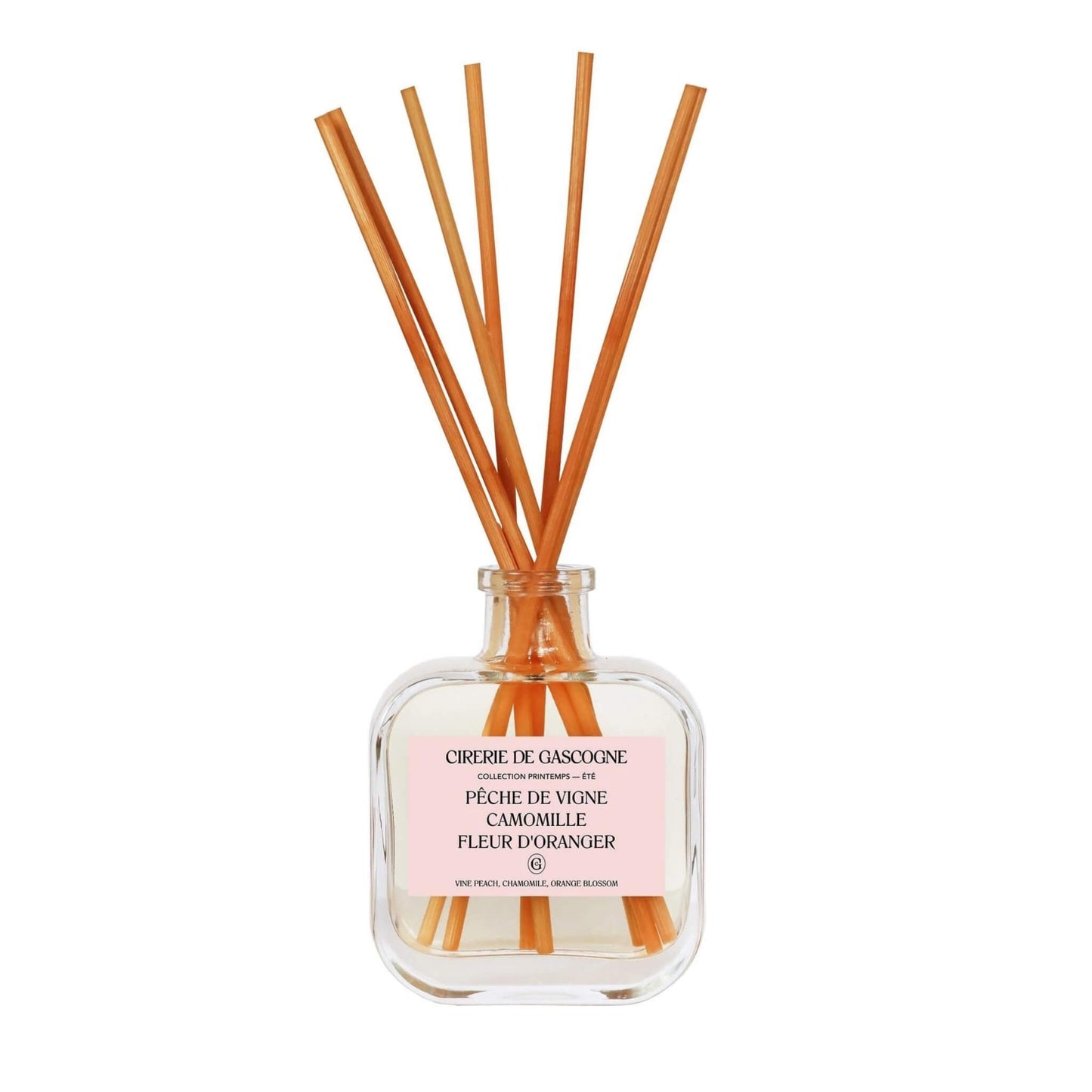 Cirerie de Gascogne Reed Diffuser Vine Peach - Chamomile - Orange Blossom - Unik by Nature