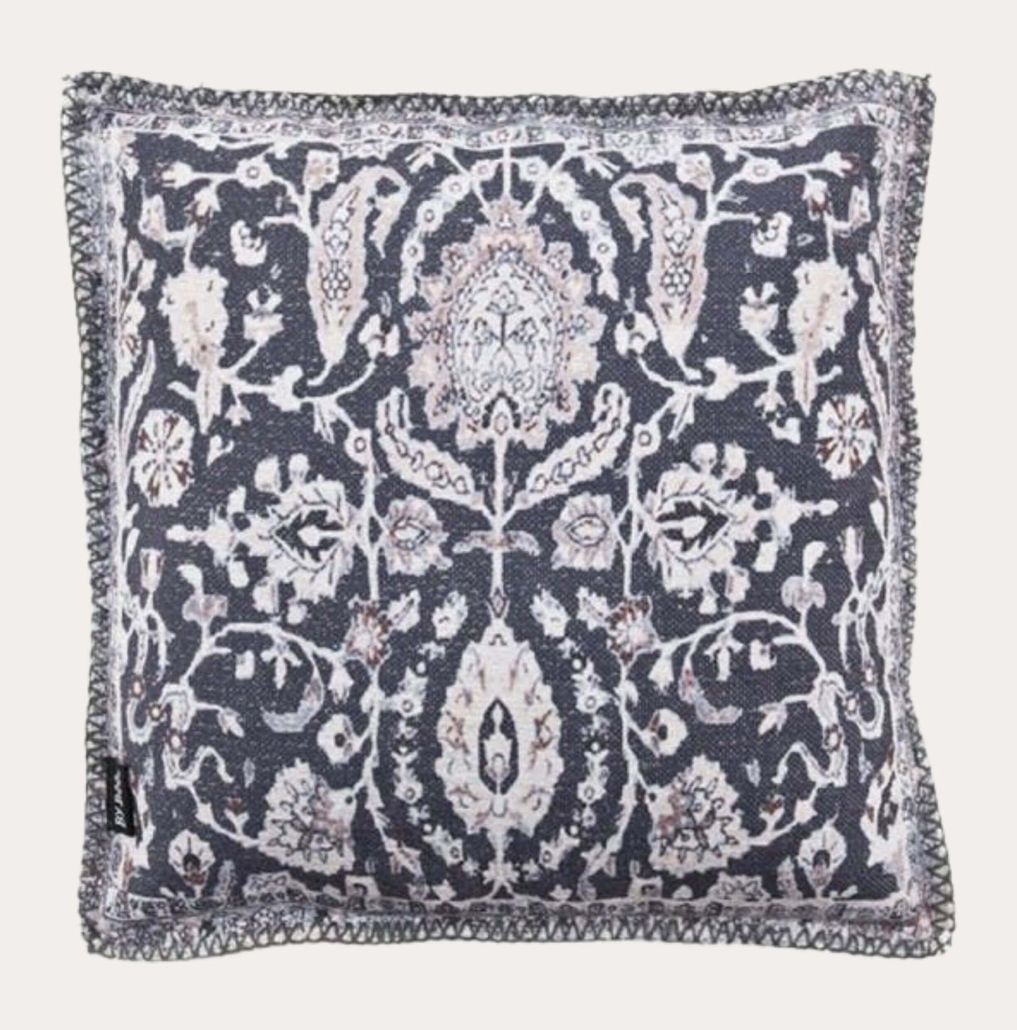 Cushion Damask vintage Grey with filling - Unik by Nature