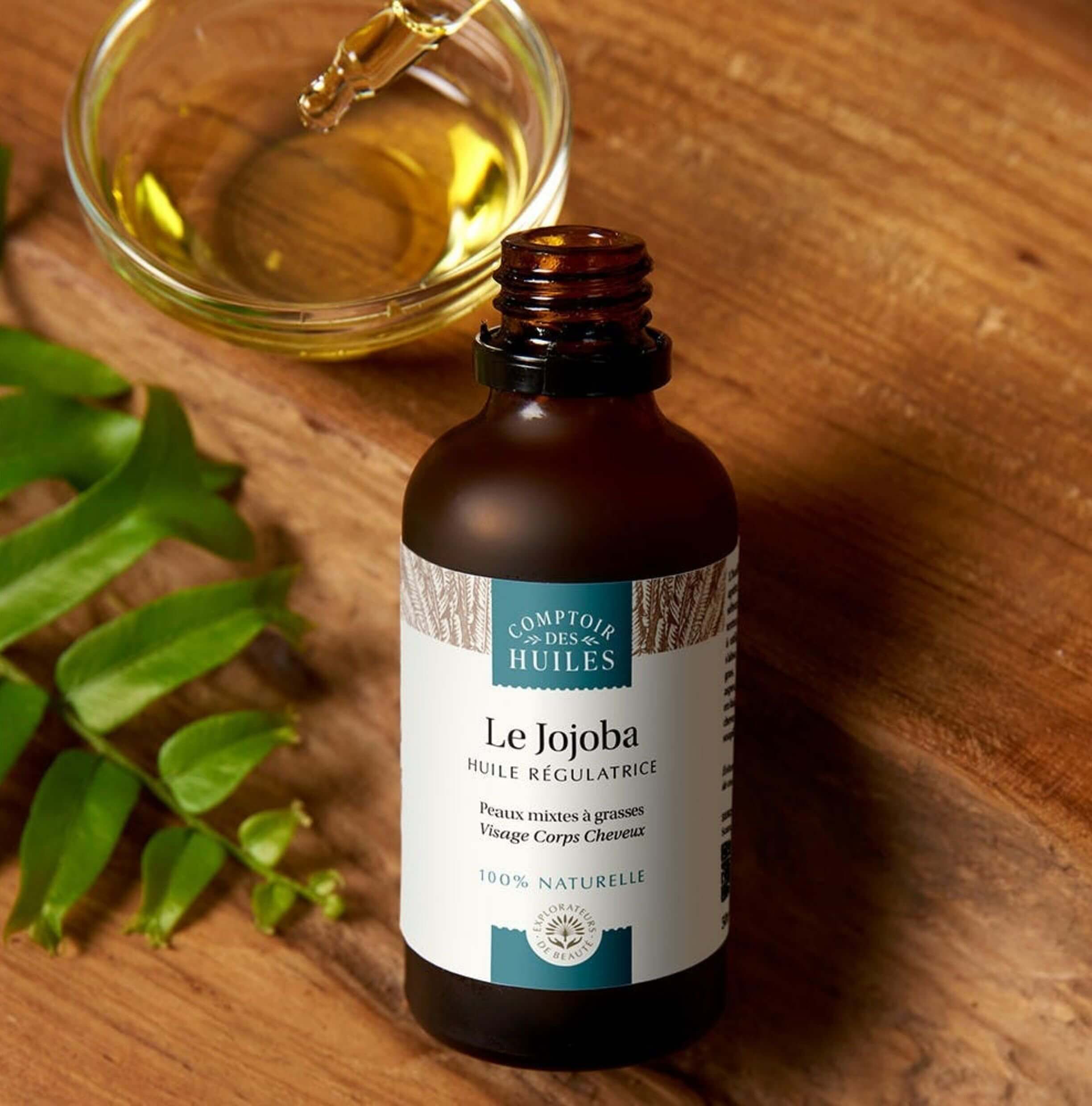 Jojoba pure organic oil - nourishing, softening and sebum