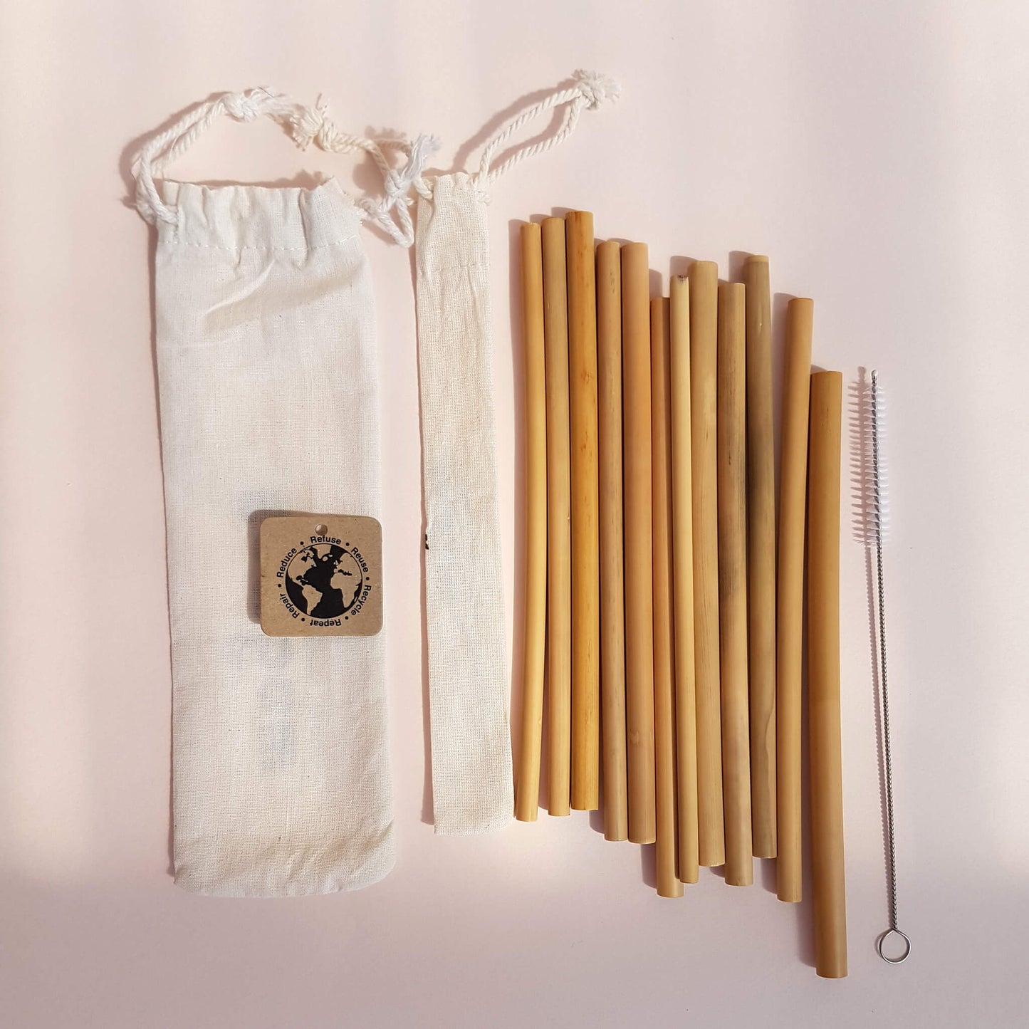 Organic Bamboo Straws - 12 Pack - Unik by Nature