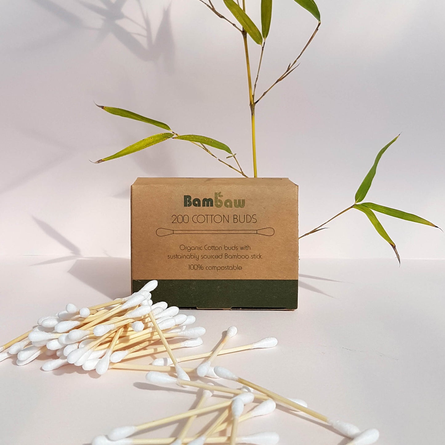 Organic Bamboo Cotton Buds - 200 pack - Unik by Nature