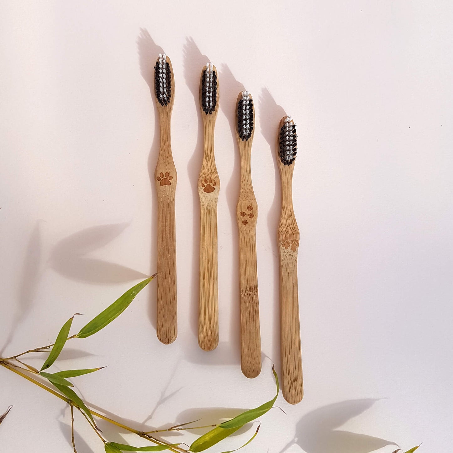 Organic Bamboo Toothbrushes - 4 pack - Unik by Nature