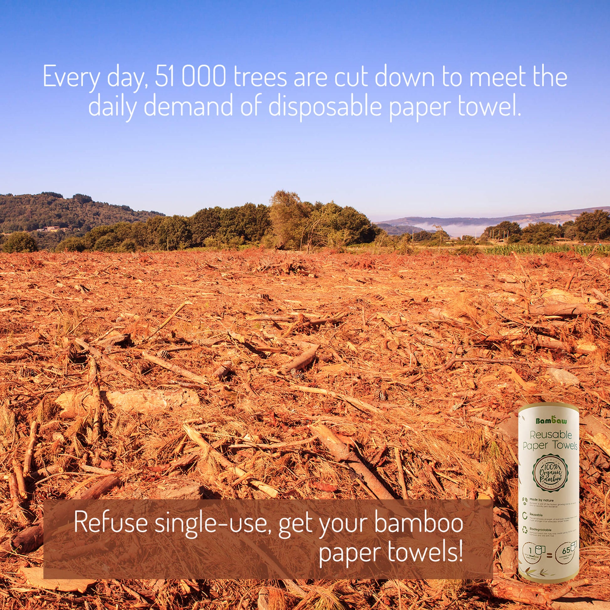Reusable/Washable Bamboo Paper Towels