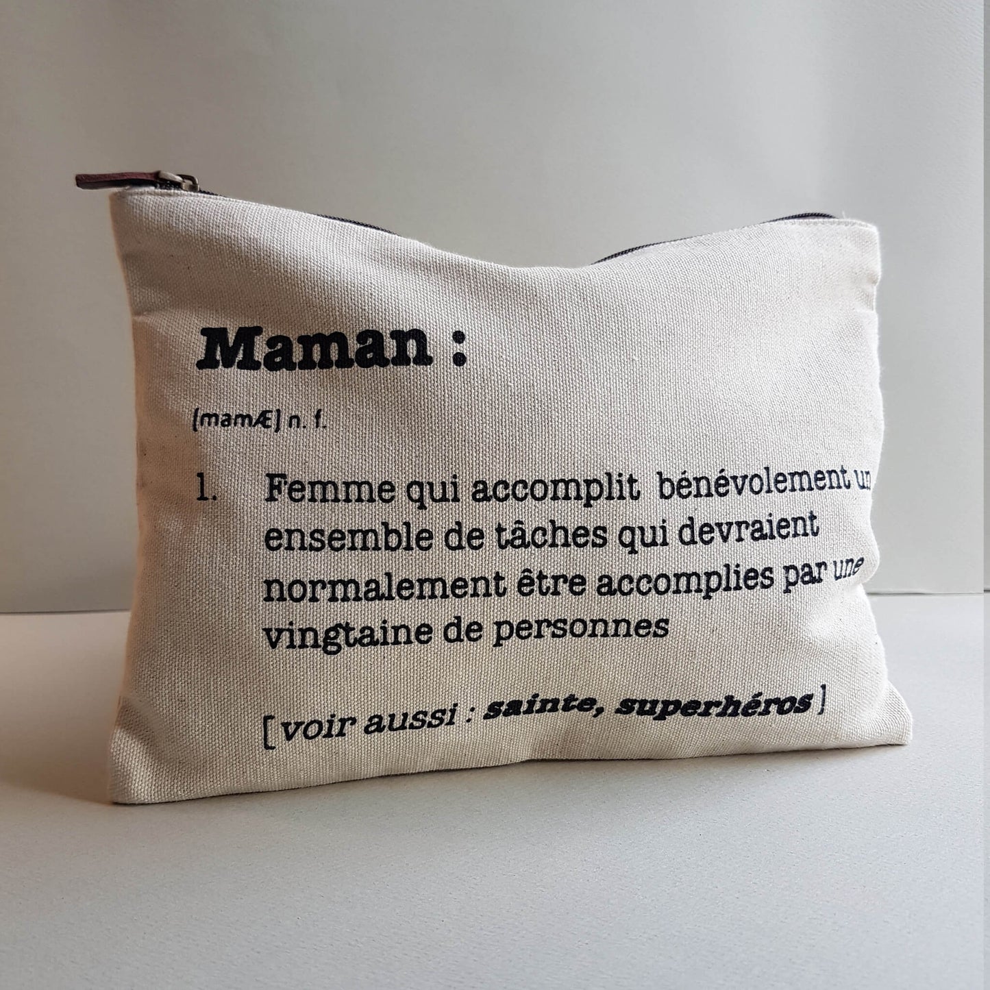 Maman Pouch Handmade Natural Cotton White Ecru - Unik by Nature