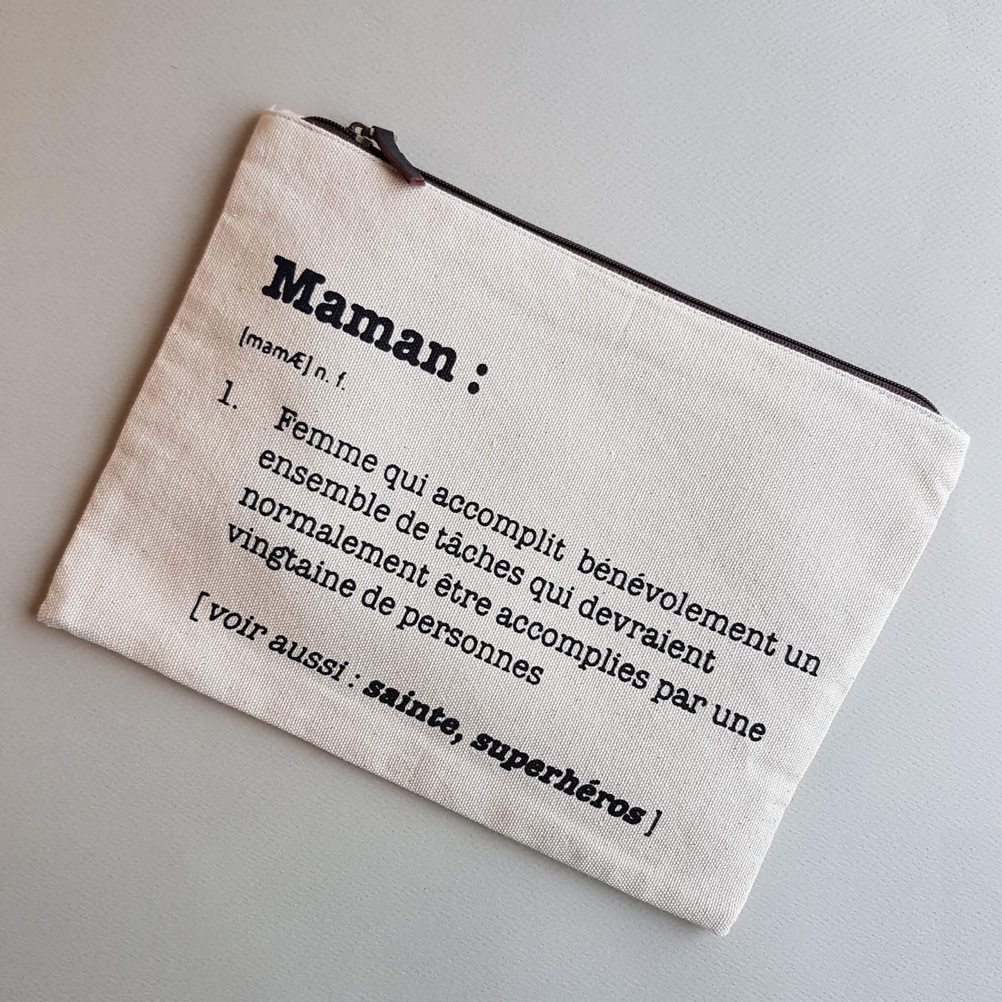 Maman Pouch Handmade Natural Cotton White Ecru - Unik by Nature