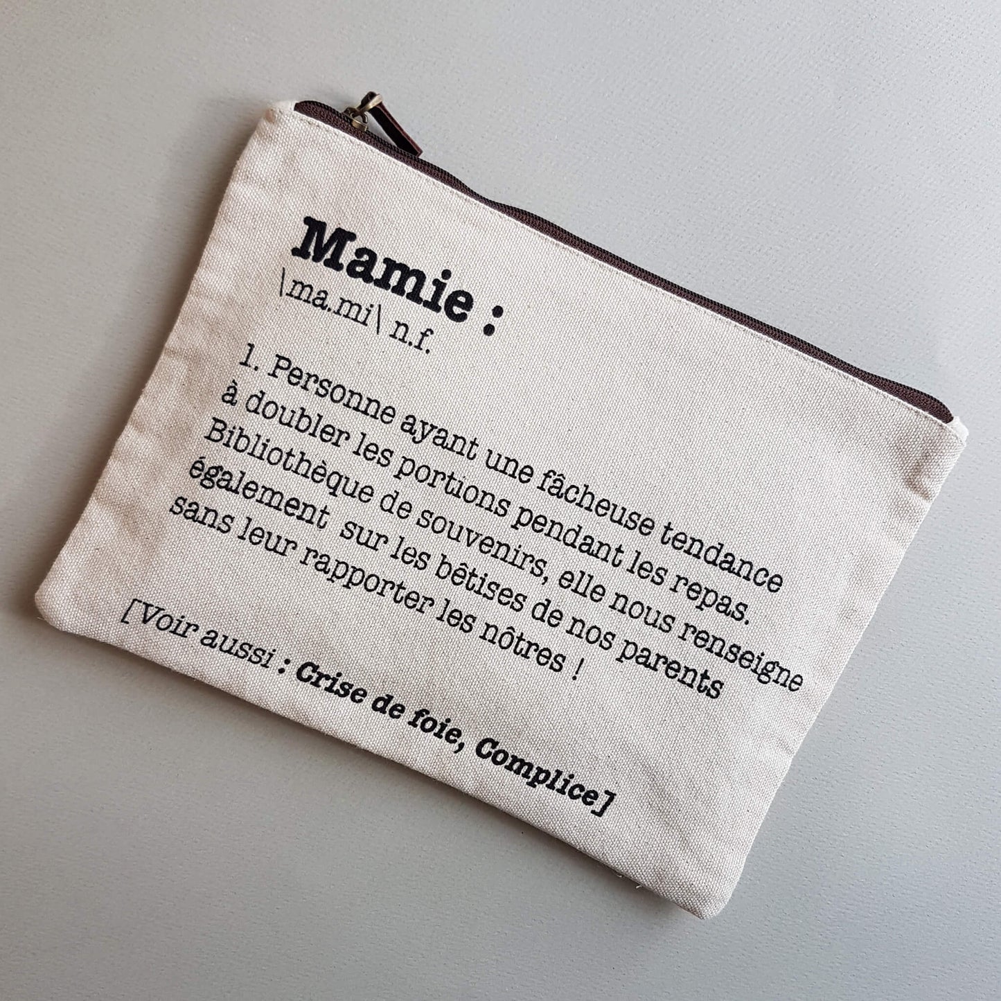 Mamie Pouch Handmade Natural Cotton White Ecru - Unik by Nature