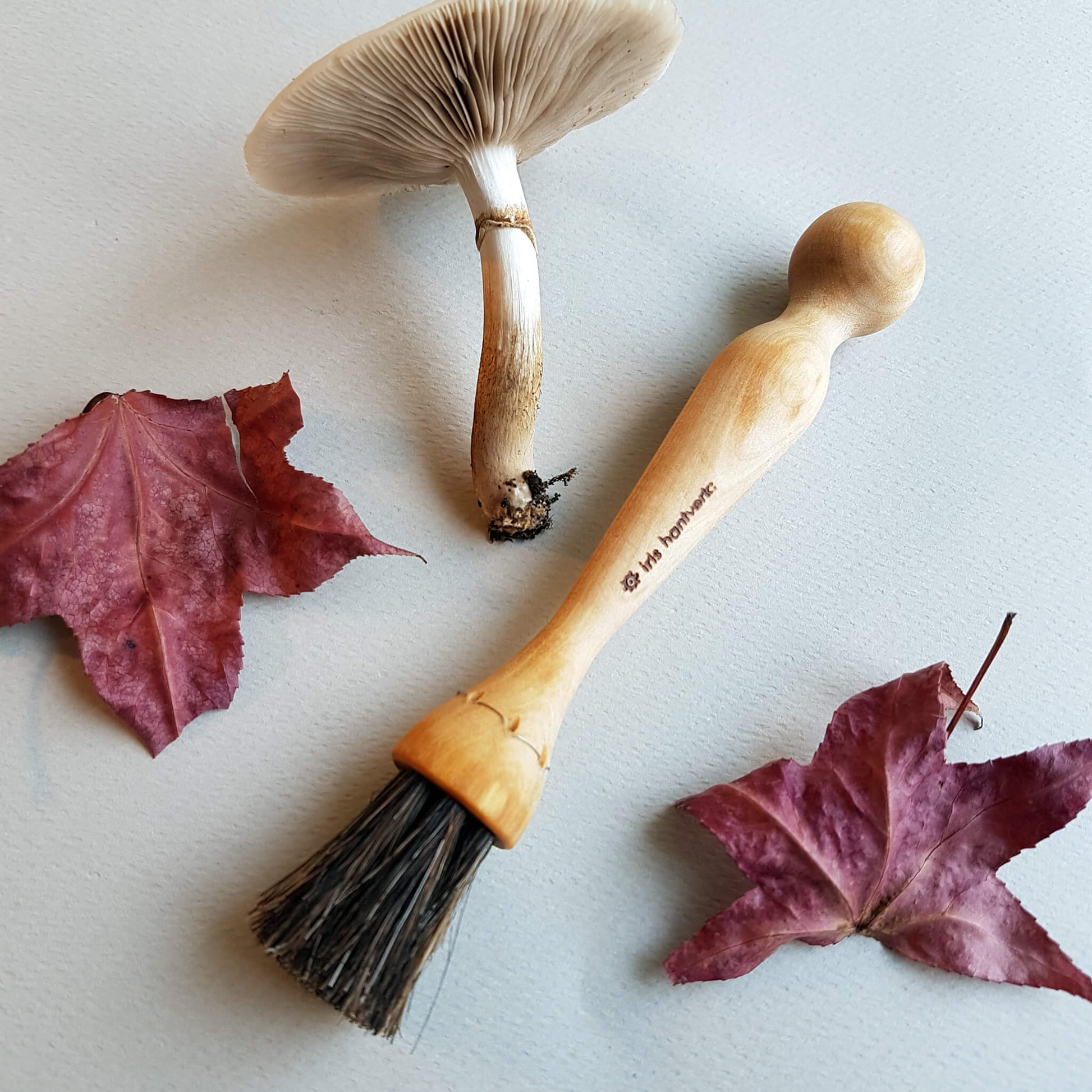 Iris Hantverk Mushroom Brush With Knife