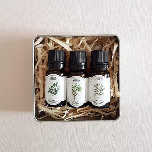 Organic Winter Essential Oils 3 pack Gift Box - Unik by Nature