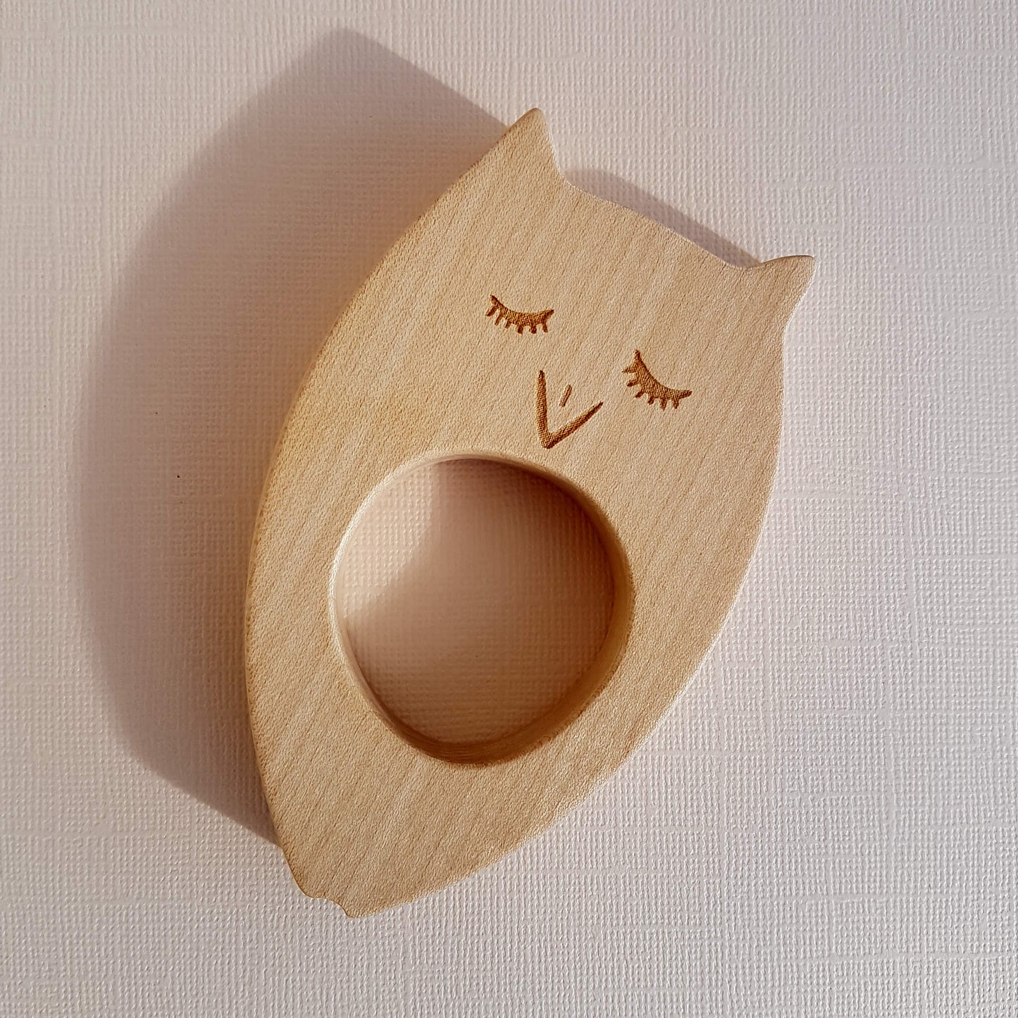 Sleepy Owl Teether Handcrafted - Unik by Nature