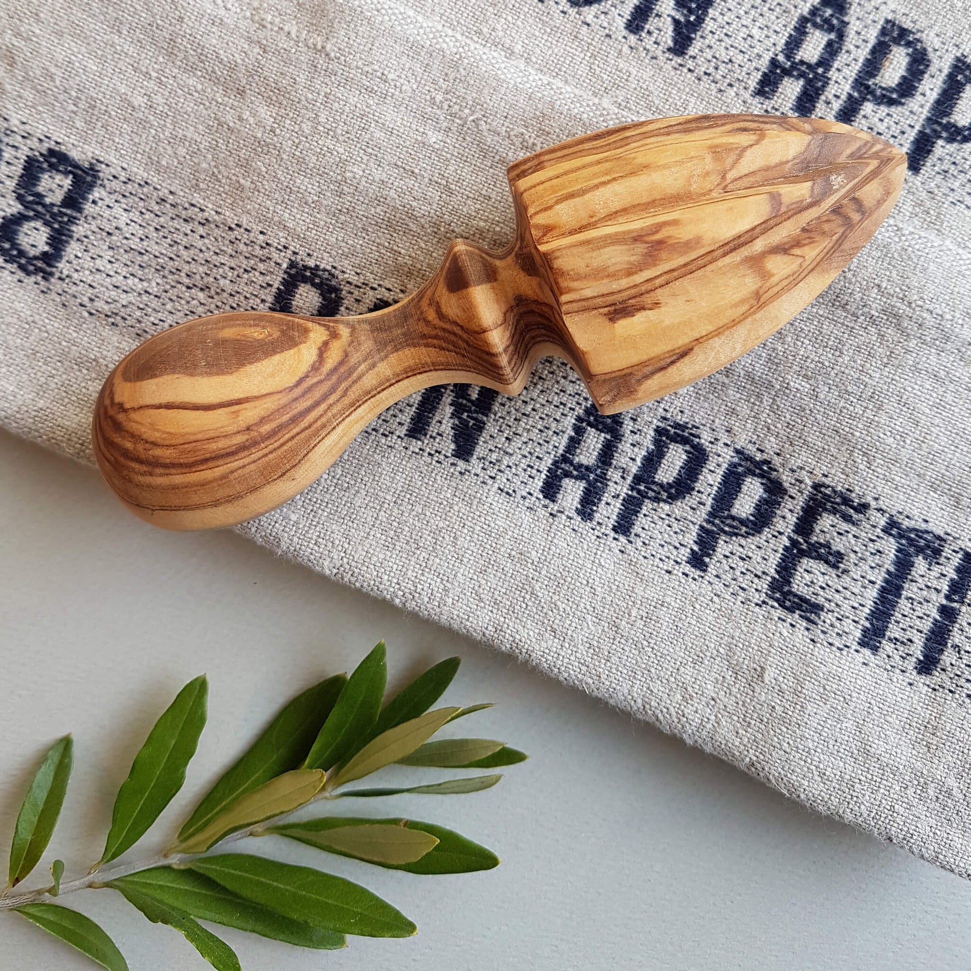 Sustainable Olive wood Handmade Citrus Juicer - Unik by Nature