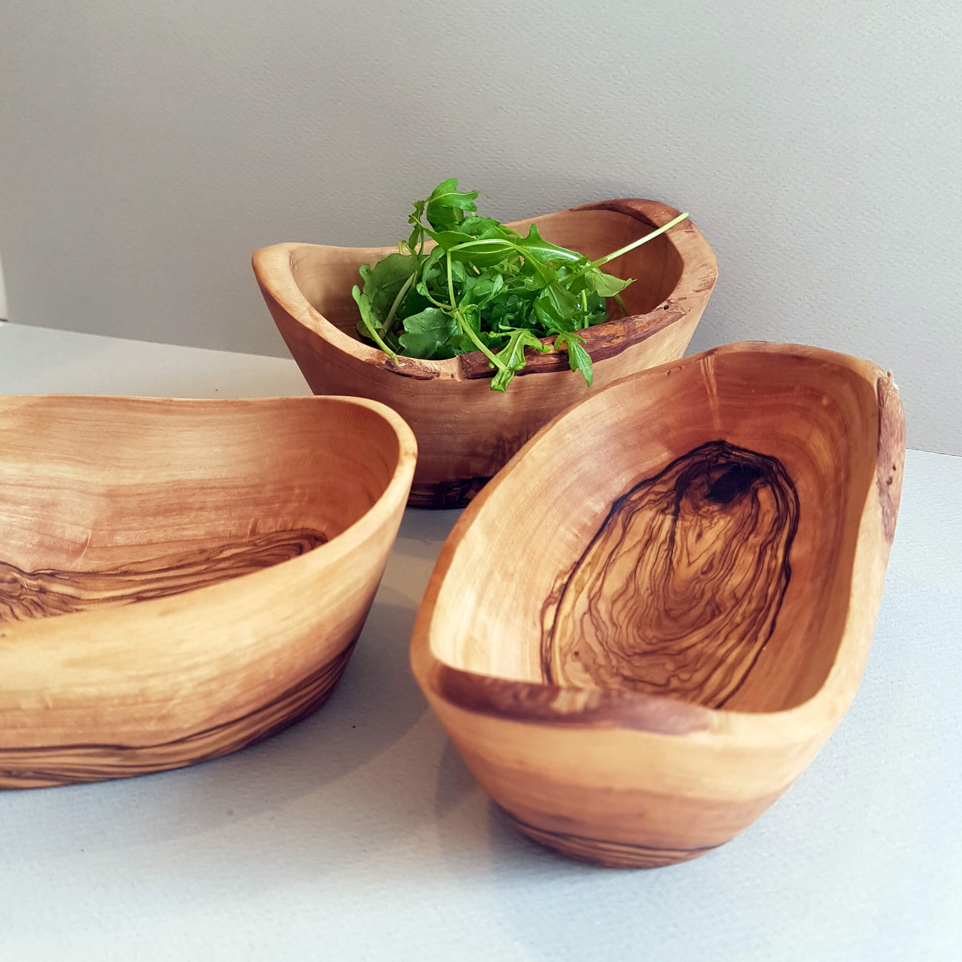 Sustainable Olive Wood Handmade Aperitive Bowl - Unik by Nature