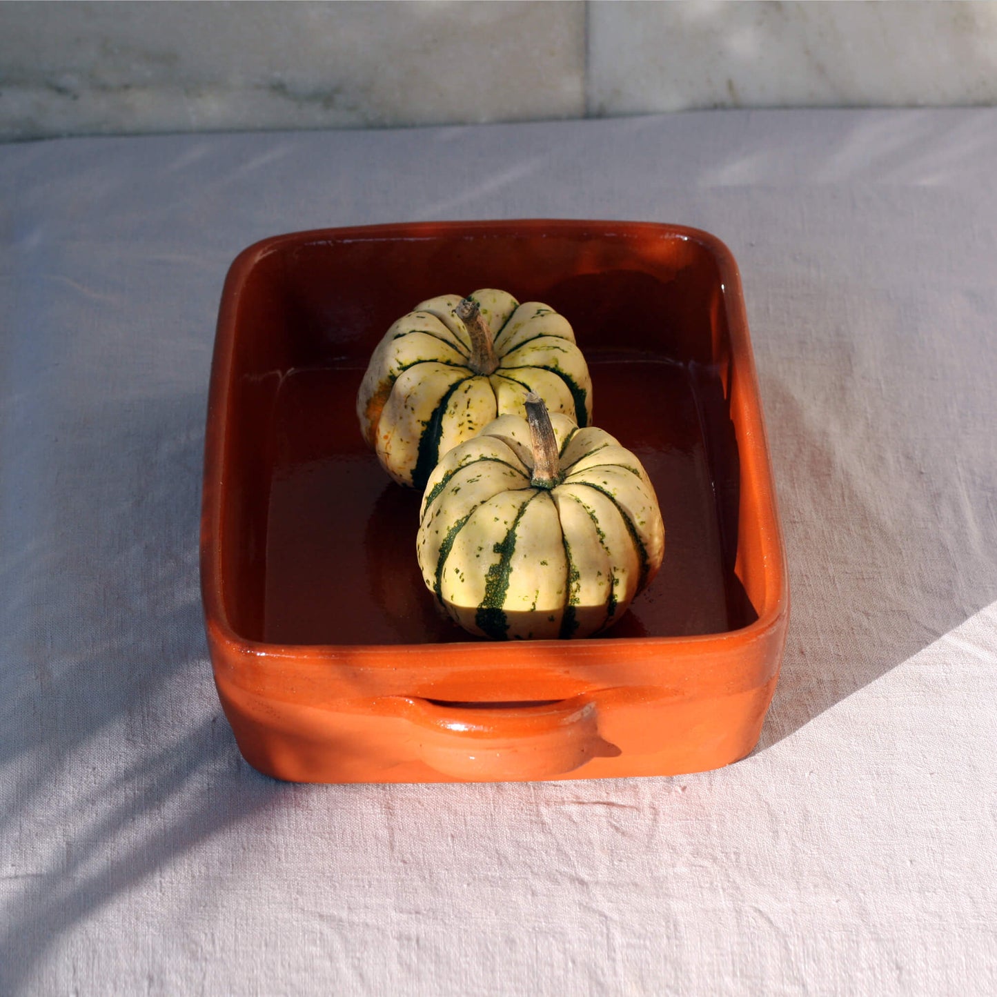 Oven Dish with Handle Handmade in Portugal 3 sizes - Unik by Nature