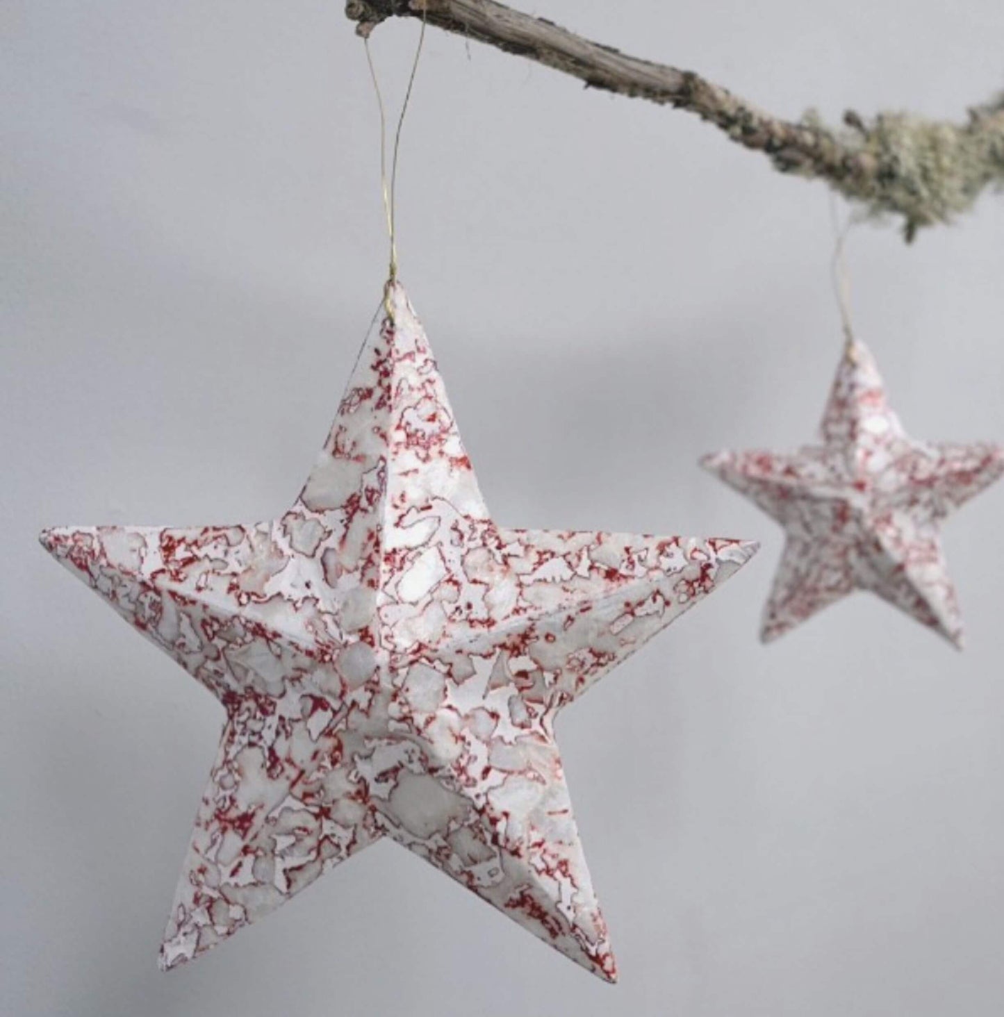 Big Christmas Star handcrafted capiz pulp - Unik by Nature