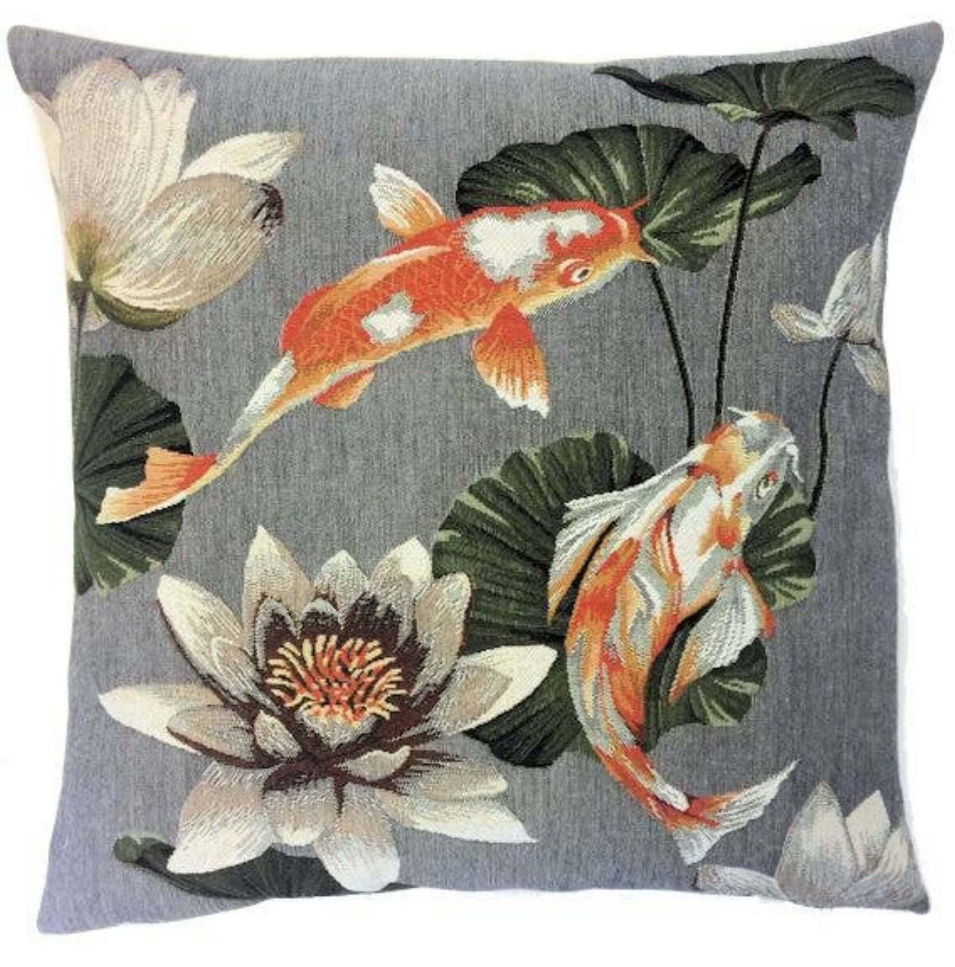 Decorative Jacquard Pillow cover Koi fish - Unik by Nature
