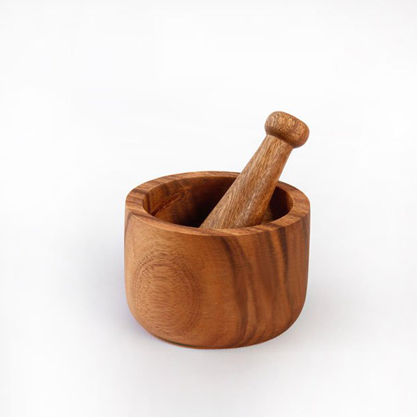 Sustainable Acacia wood Mortar and pestle - Unik by Nature
