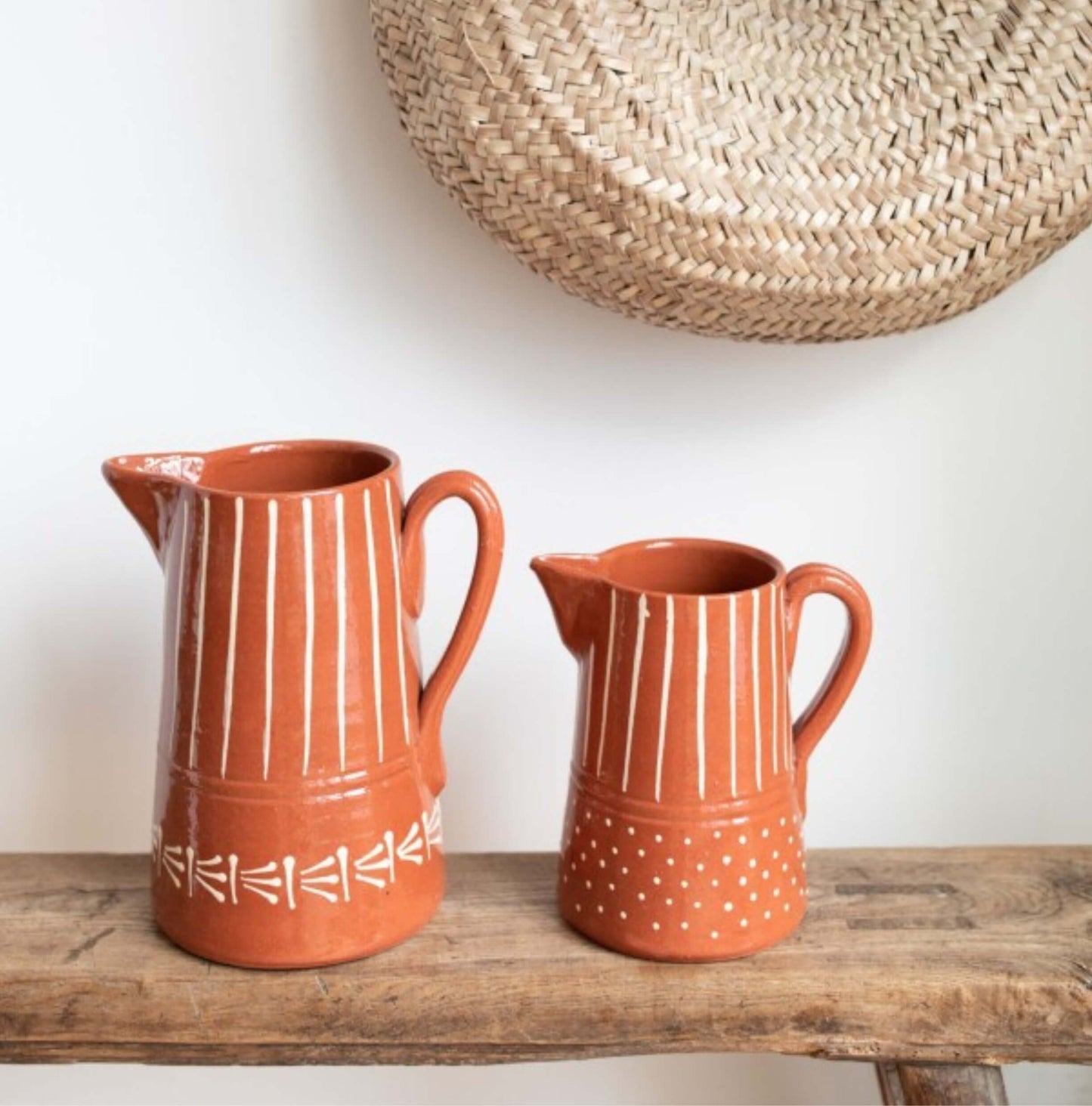Pottery pitcher handmade in river clay - Unik by Nature