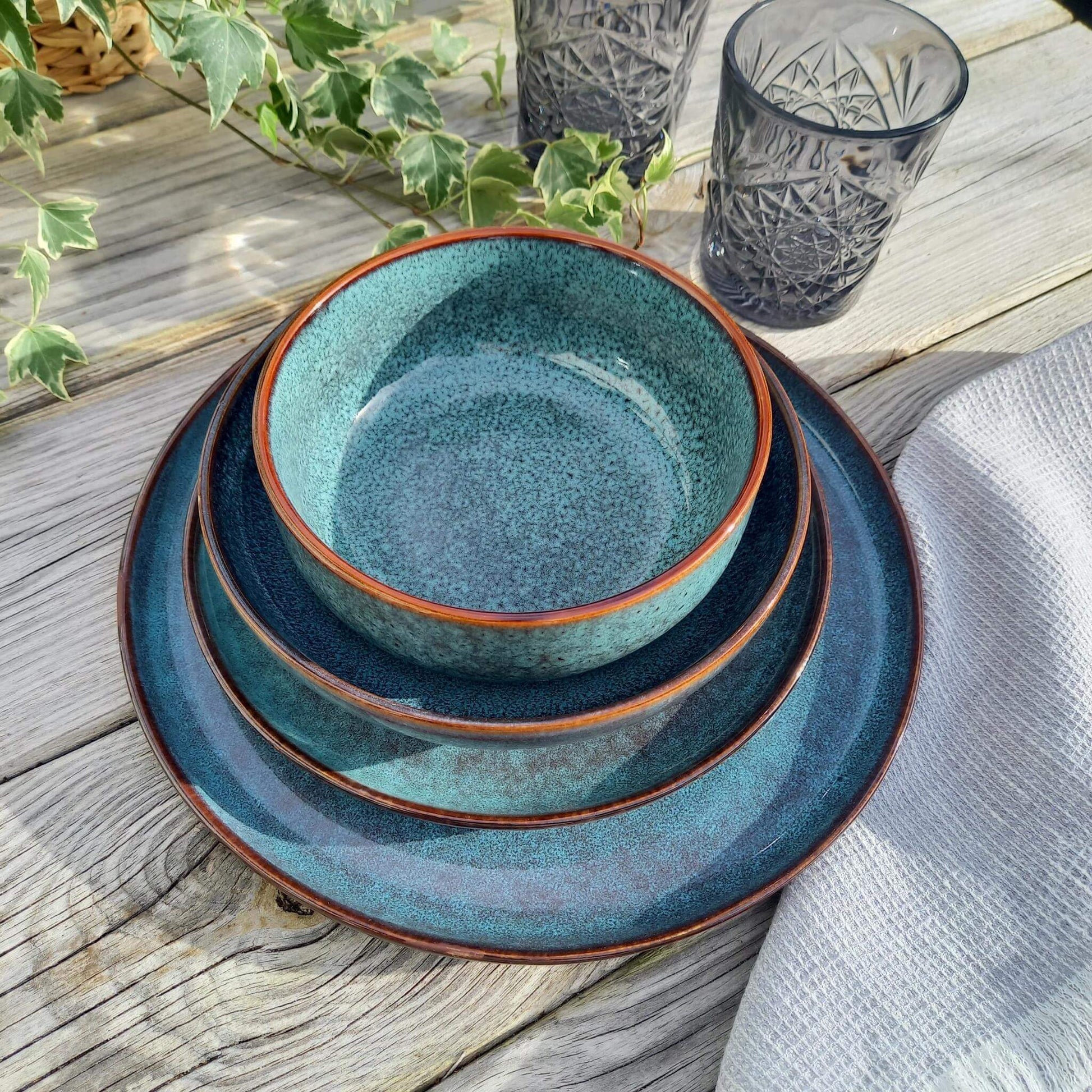 Hossegor - Ocean blue bowl 15 cm - Unik by Nature
