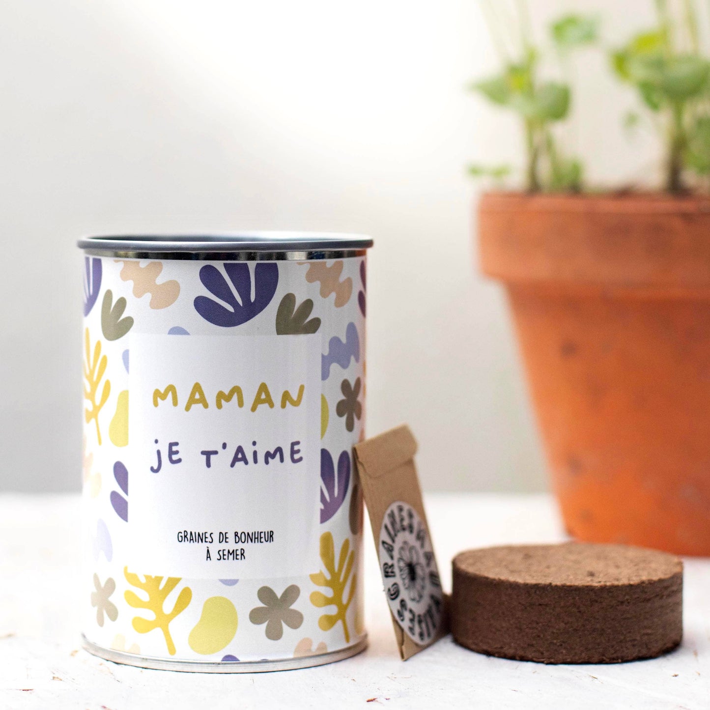MauvaisesGraines - Kit à semer "Maman je t'Aime" fabriqué en France - Unik by Nature