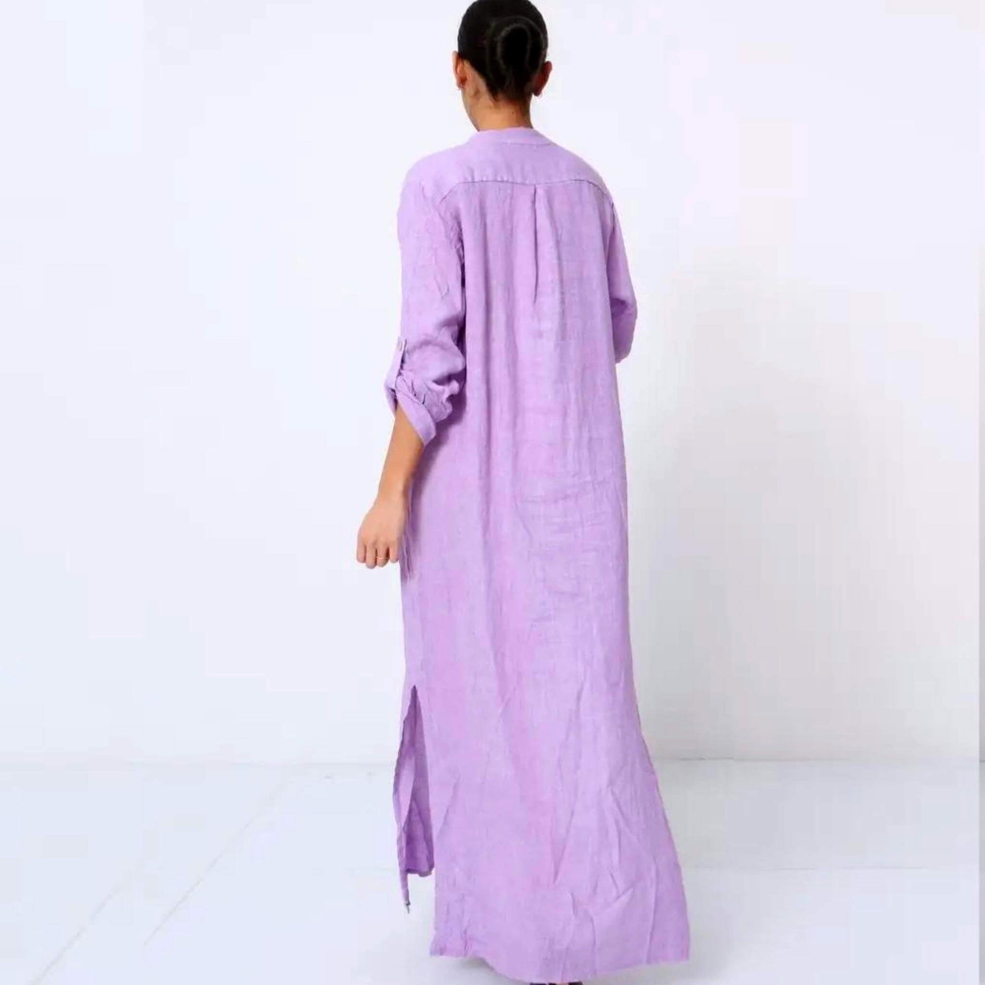 Cala Long Linen Kaftan dress - Unik by Nature