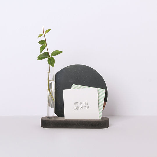 by Woom Holder with vase, card and mirror - Unik by Nature