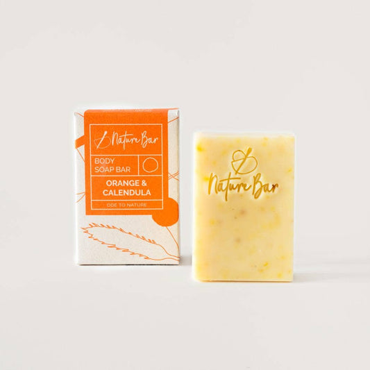 Nature Bar - Orange & Calendula Soap Bar | Vegan | Handmade - Unik by Nature