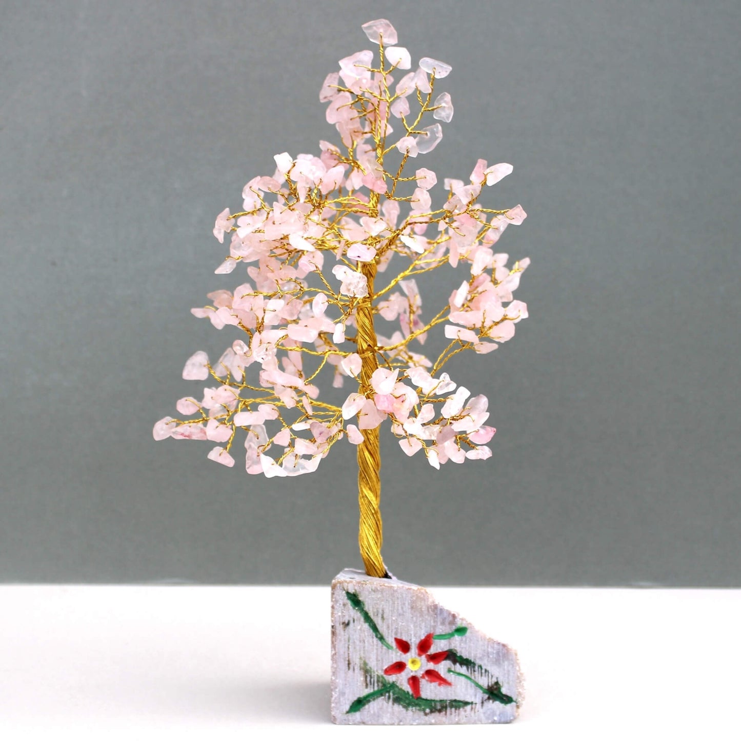 Spring blossom Rose Quartz Gemstone Tree - 320 Stones - Unik by Nature