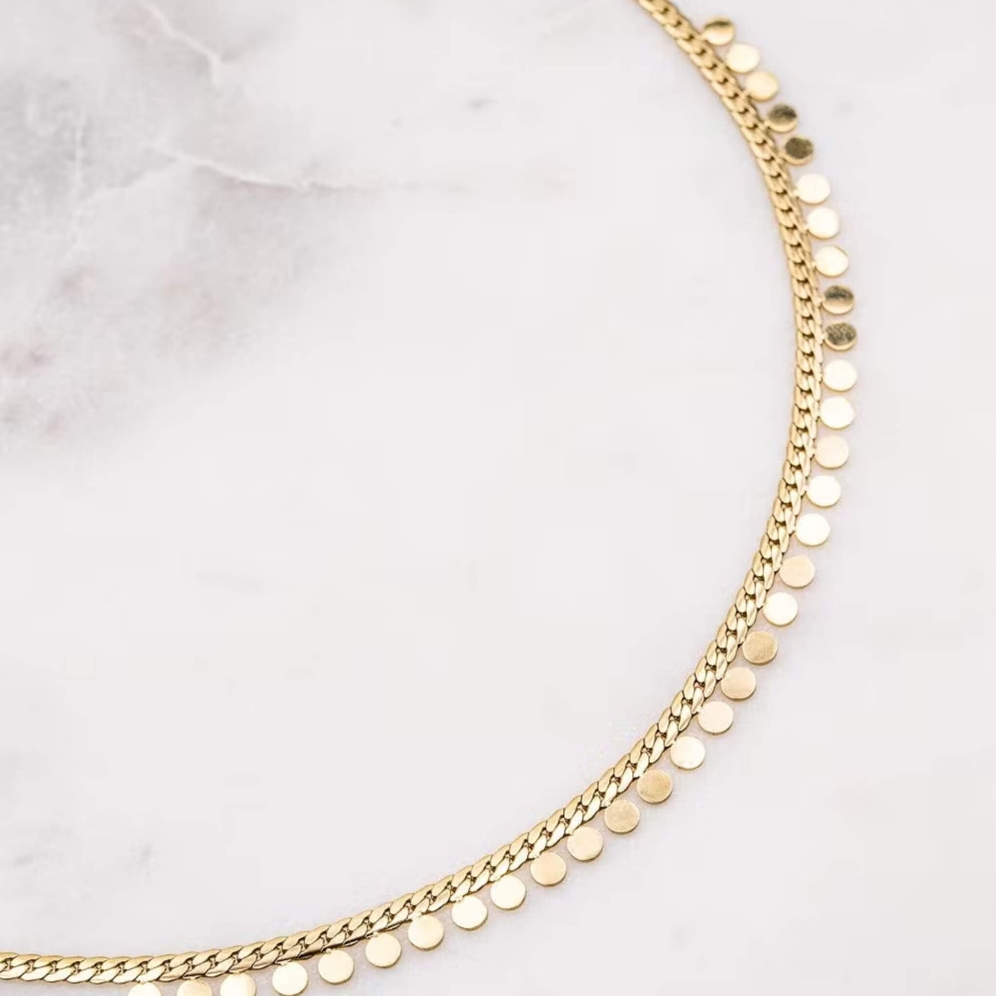 Golden necklace Leehiti - Unik by Nature